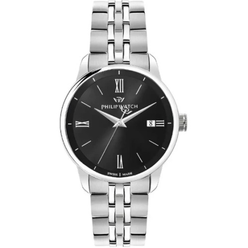 ساعت مشکی فلزی