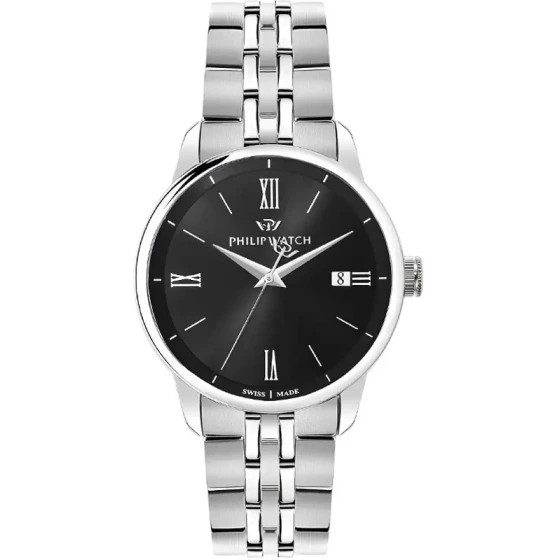 ساعت مشکی فلزی